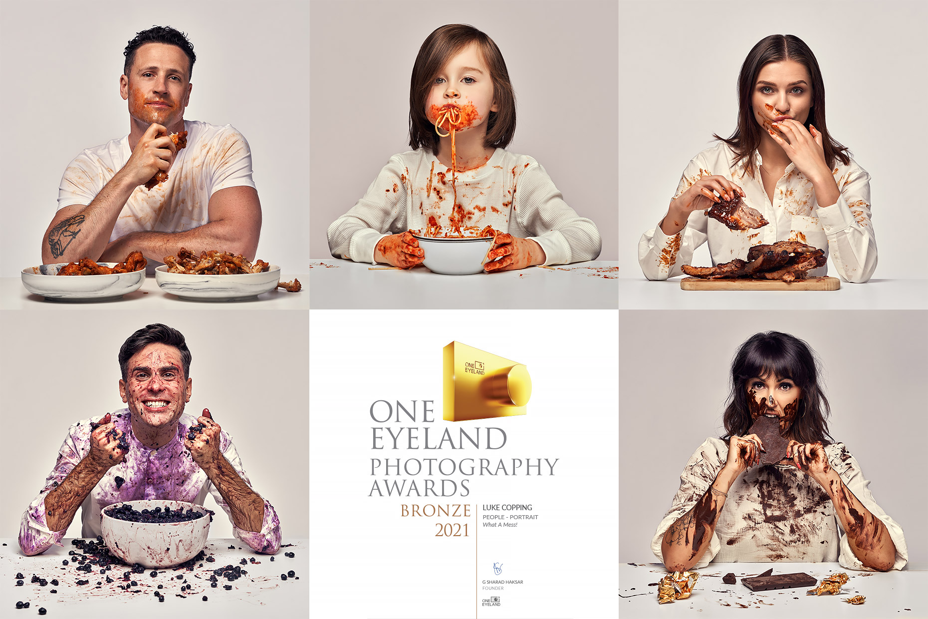 One Eyelid Award winning images from Luke Copping's Messy Food Series, BUffalo NY